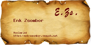 Enk Zsombor névjegykártya