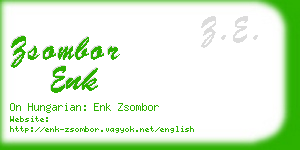 zsombor enk business card